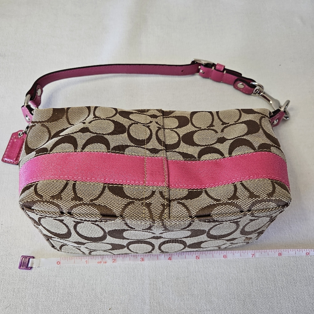 Coach cloth small handbag purse